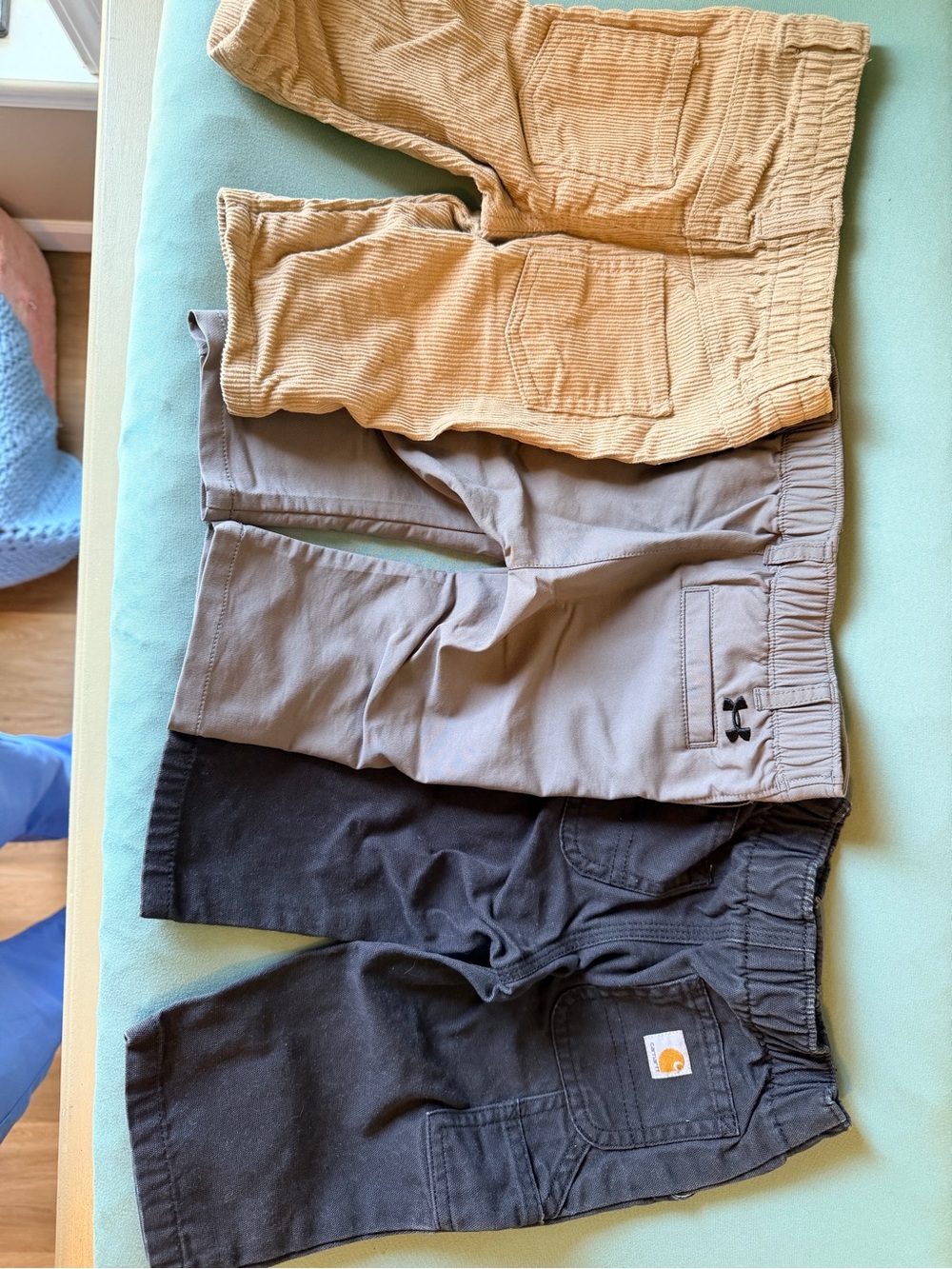 Under Armour Kids Three-Pack Bottoms - Tan, Gray, Black